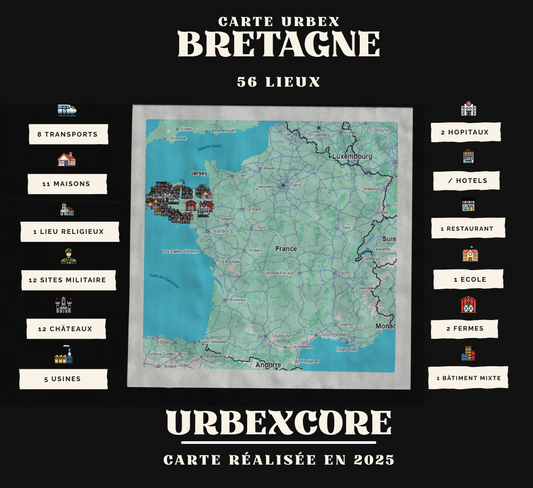 Carte Urbex – Bretagne (56 lieux)