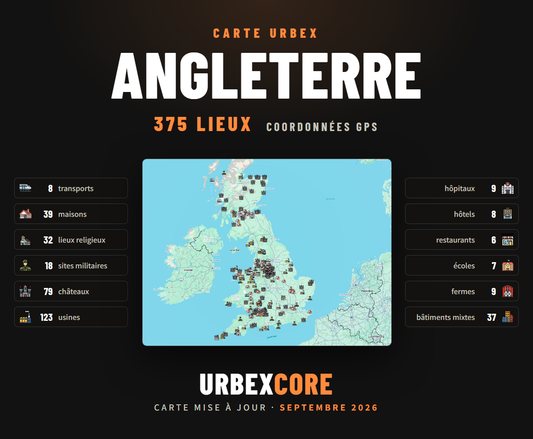 Urbex Map – England (375 places) 
