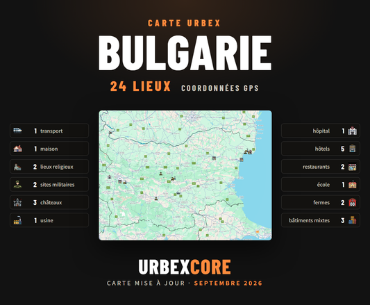 Urbex Map – Bulgaria (24 locations) 