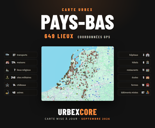 Urbex Map – Netherlands (649 places) 