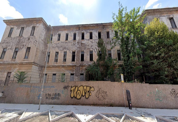 Ancient Dark Urban Ruins, abandoned place in Italy